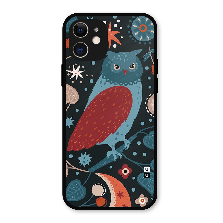 Nordic Arts Owl Metal Back Case for iPhone 12