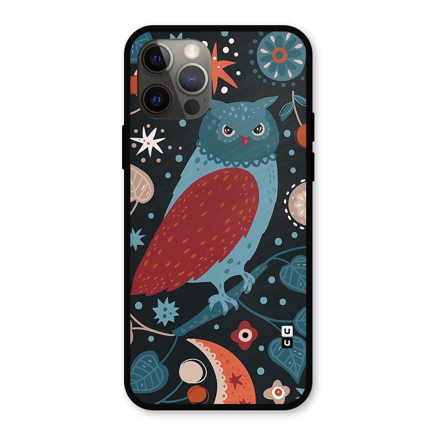 Nordic Arts Owl Metal Back Case for iPhone 12 Pro