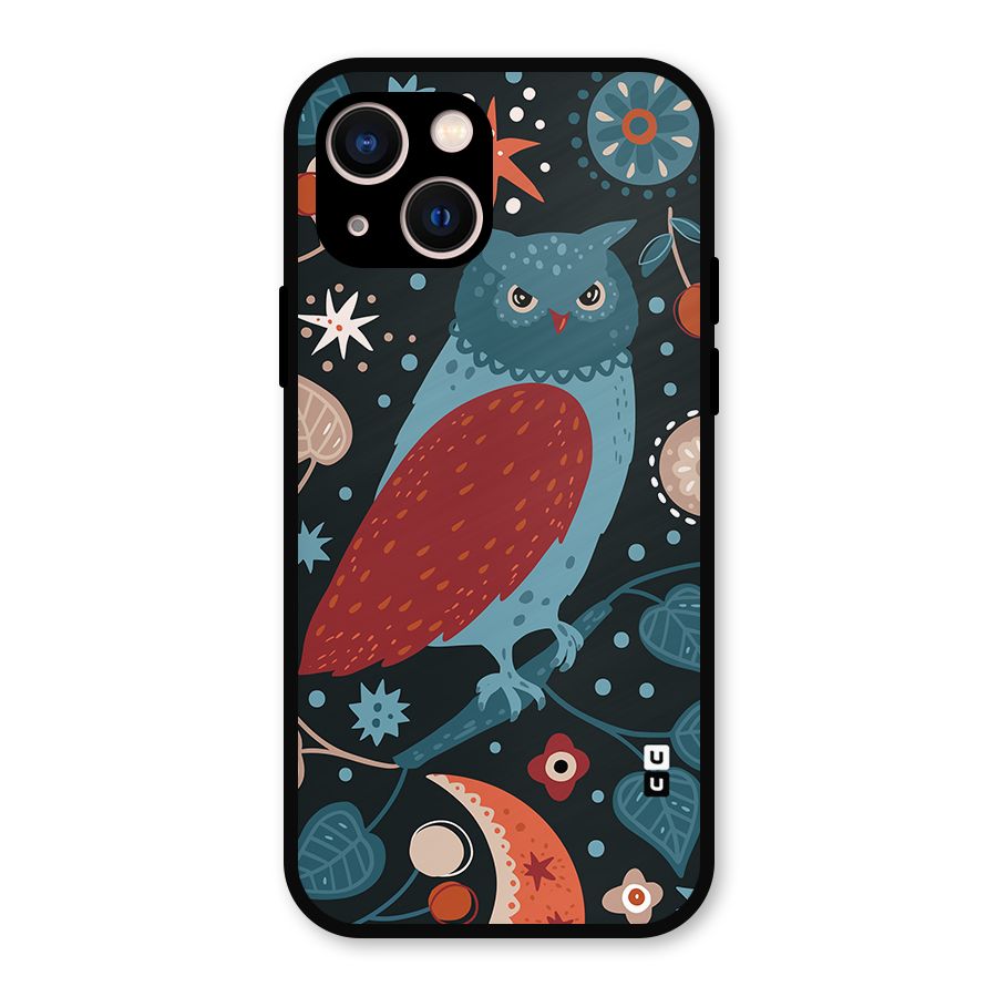 Nordic Arts Owl Metal Back Case for iPhone 13