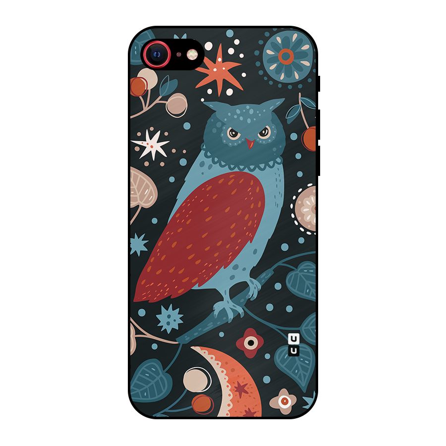 Nordic Arts Owl Metal Back Case for iPhone SE 2020