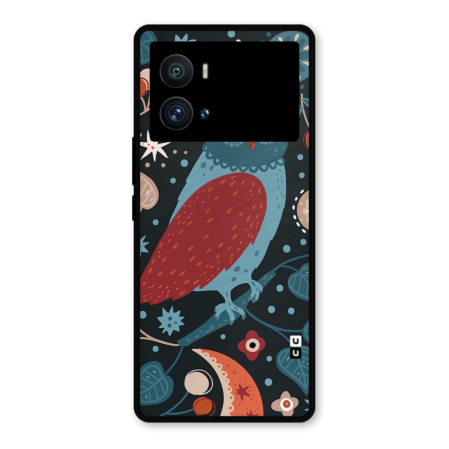 Nordic Arts Owl Metal Back Case for iQOO 9 Pro