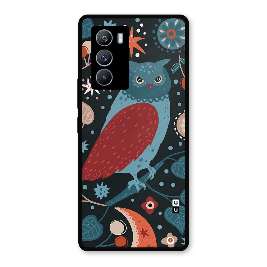 Nordic Arts Owl Metal Back Case for iQOO 9 SE
