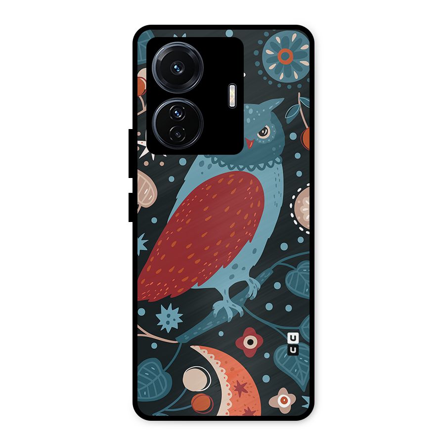 Nordic Arts Owl Metal Back Case for iQOO Z6