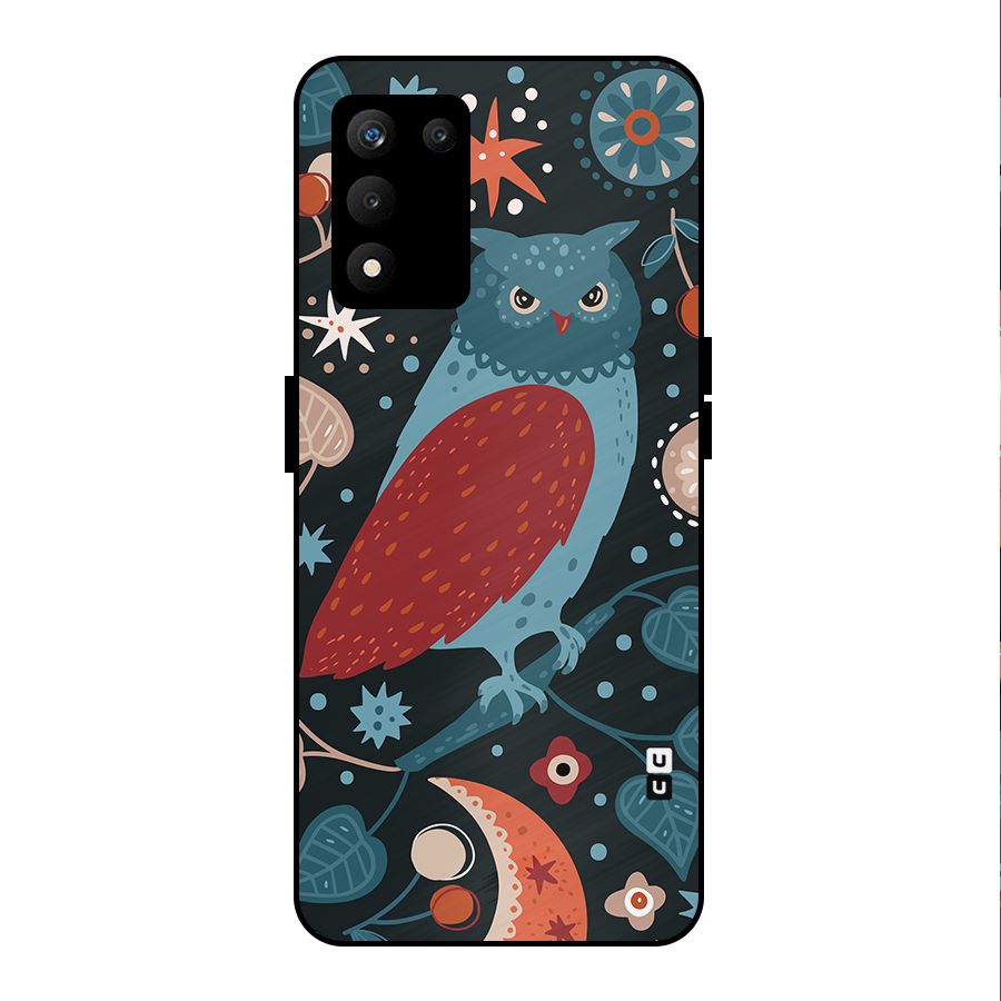 Nordic Arts Owl Metal Back Case for realme 9 5G SE
