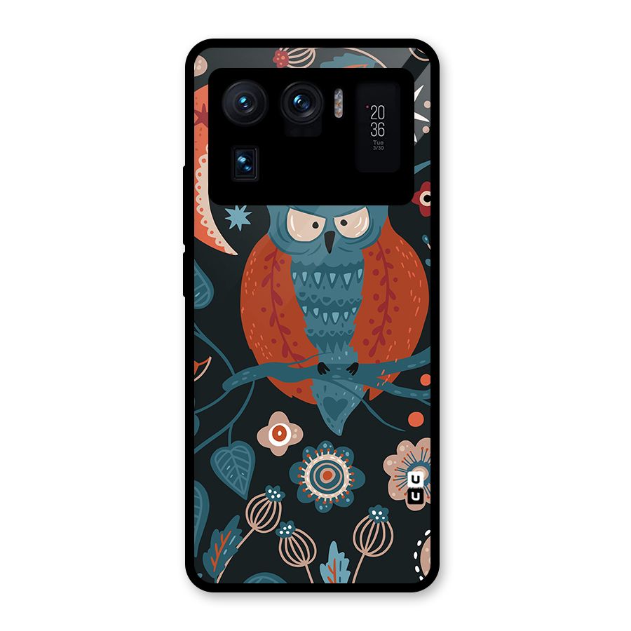 Nordic Arts Owl Moon Glass Back Case for Mi 11 Ultra