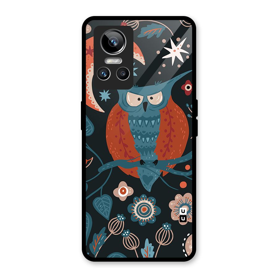 Nordic Arts Owl Moon Glass Back Case for Realme GT Neo 3