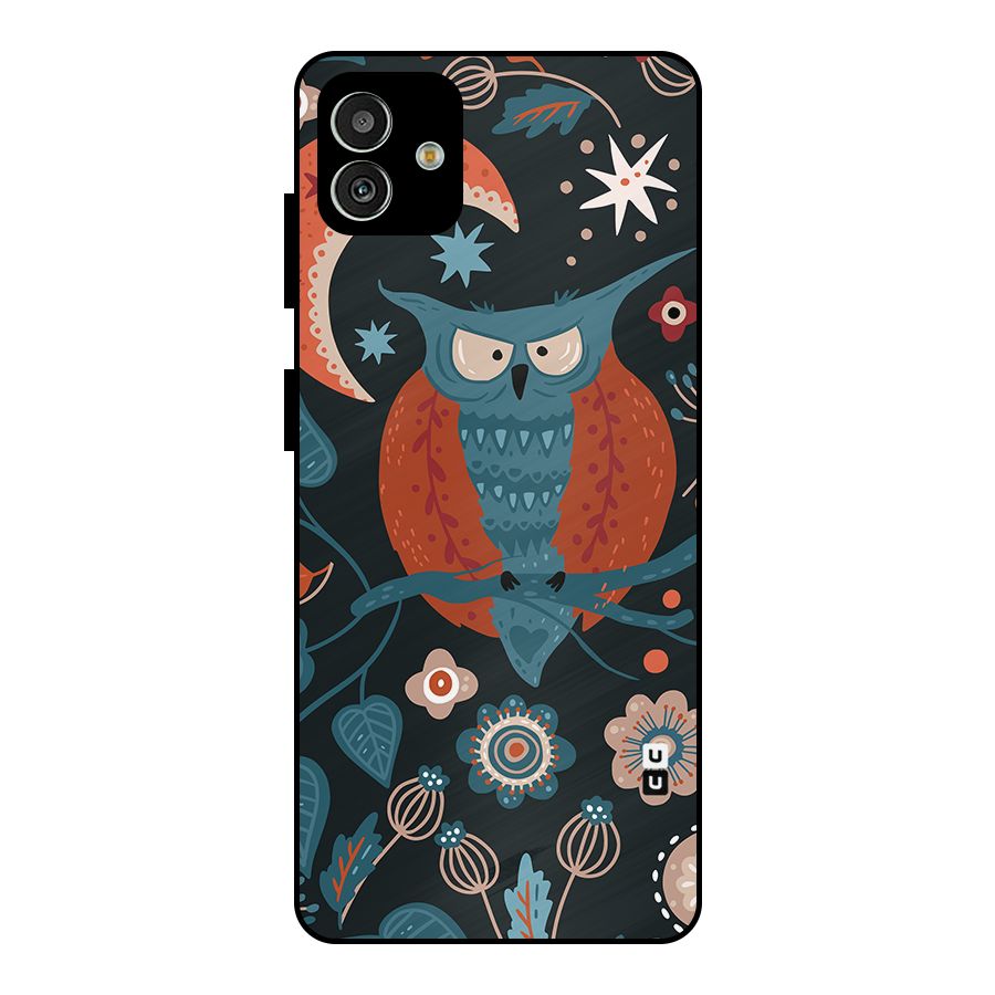Nordic Arts Owl Moon Metal Back Case for Galaxy M13 5G