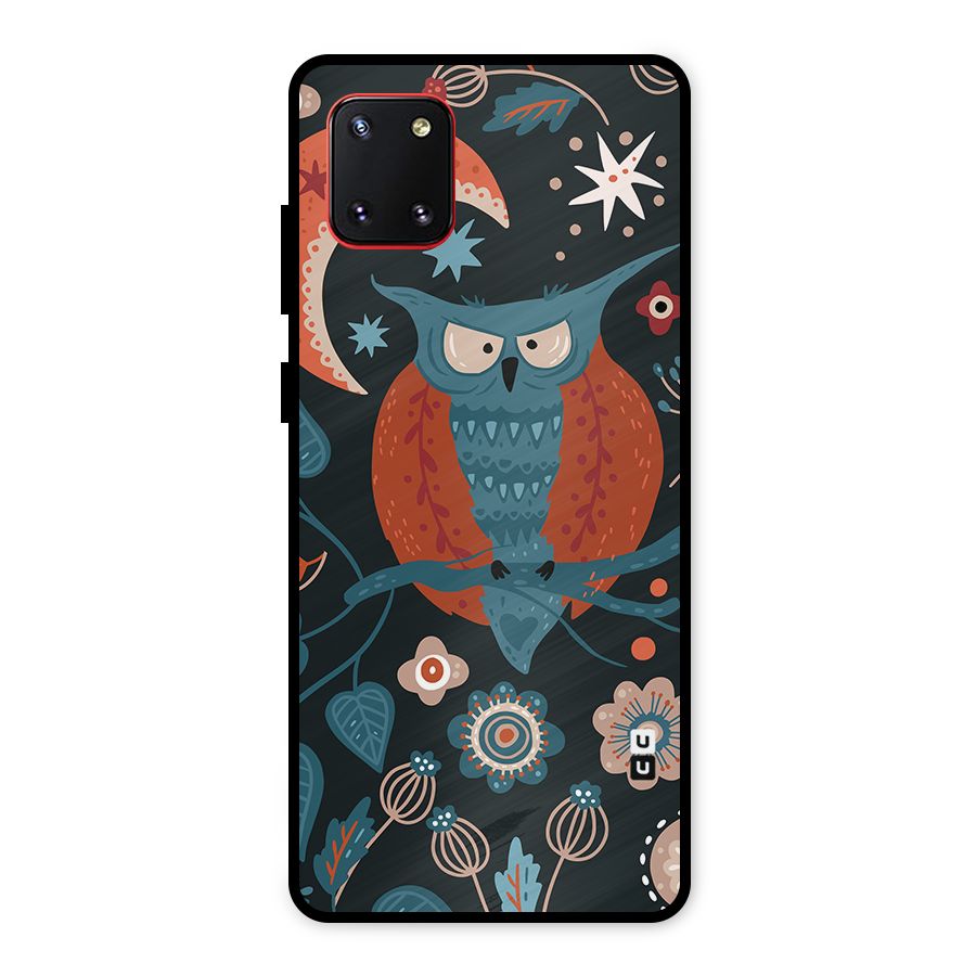 Nordic Arts Owl Moon Metal Back Case for Galaxy Note 10 Lite