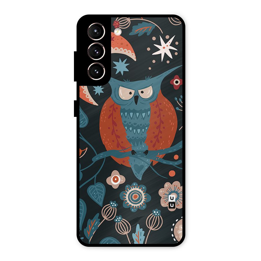 Nordic Arts Owl Moon Metal Back Case for Galaxy S21 5G