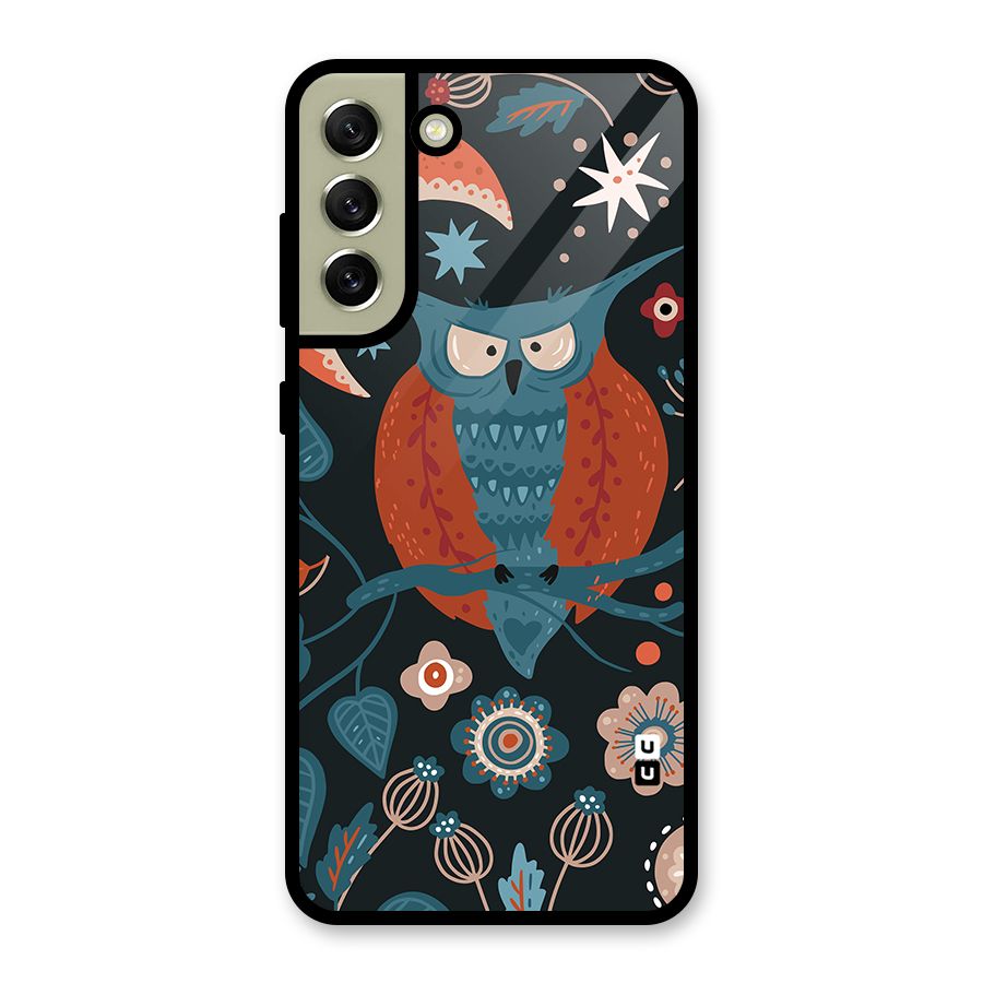 Nordic Arts Owl Moon Metal Back Case for Galaxy S21 FE 5G (2023)
