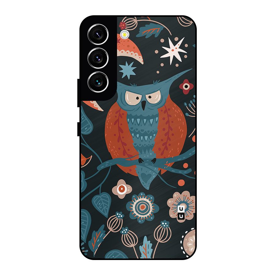Nordic Arts Owl Moon Metal Back Case for Galaxy S22 5G