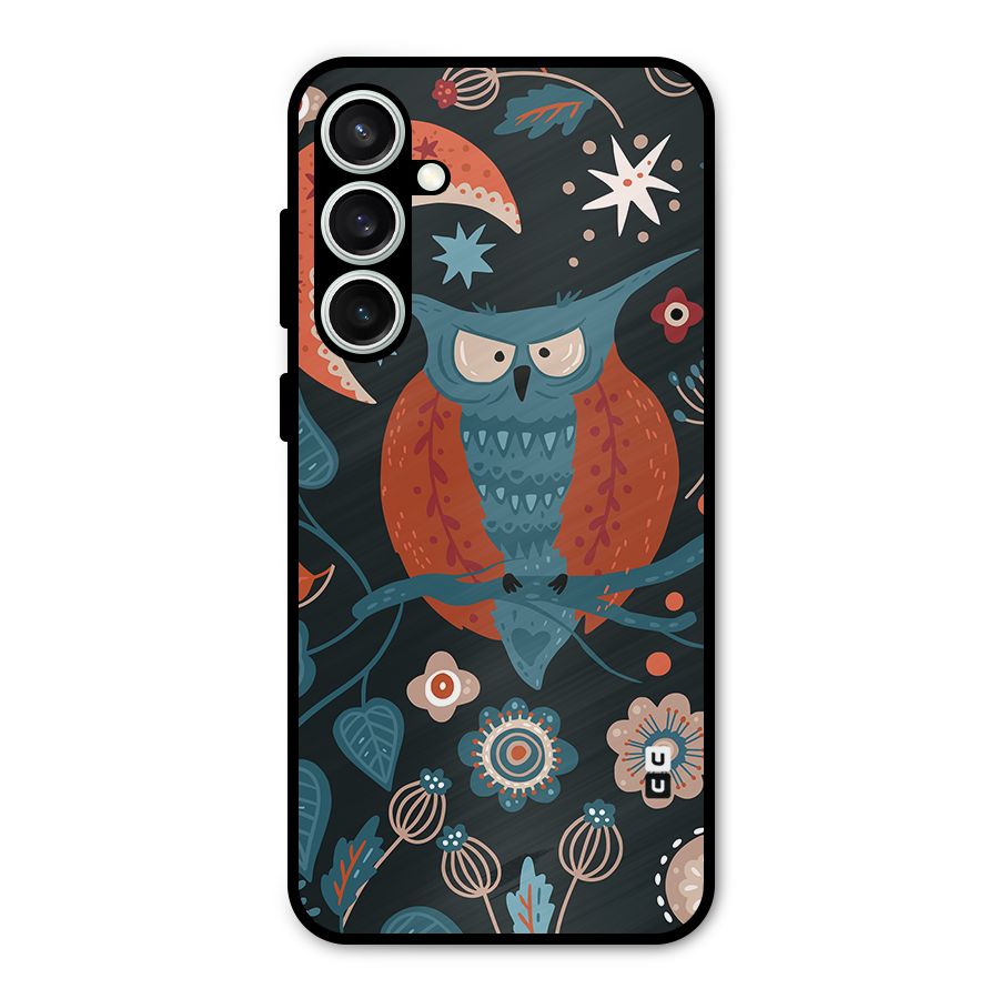Nordic Arts Owl Moon Metal Back Case for Galaxy S23 FE