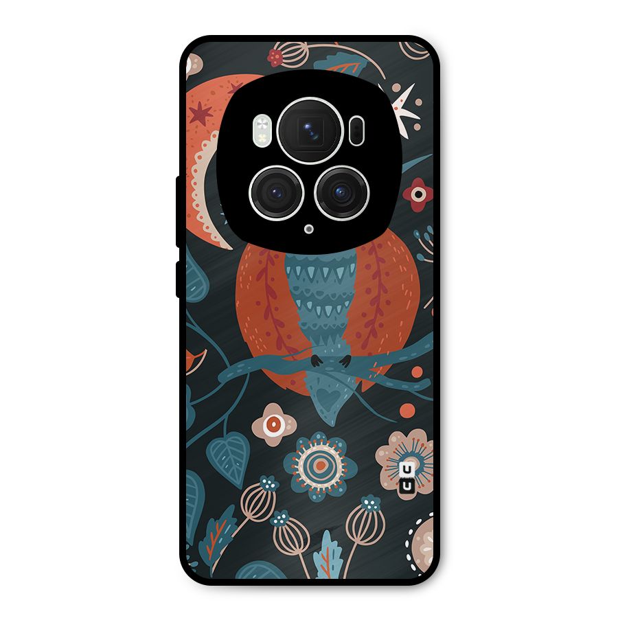 Nordic Arts Owl Moon Metal Back Case for Honor Magic6 Pro