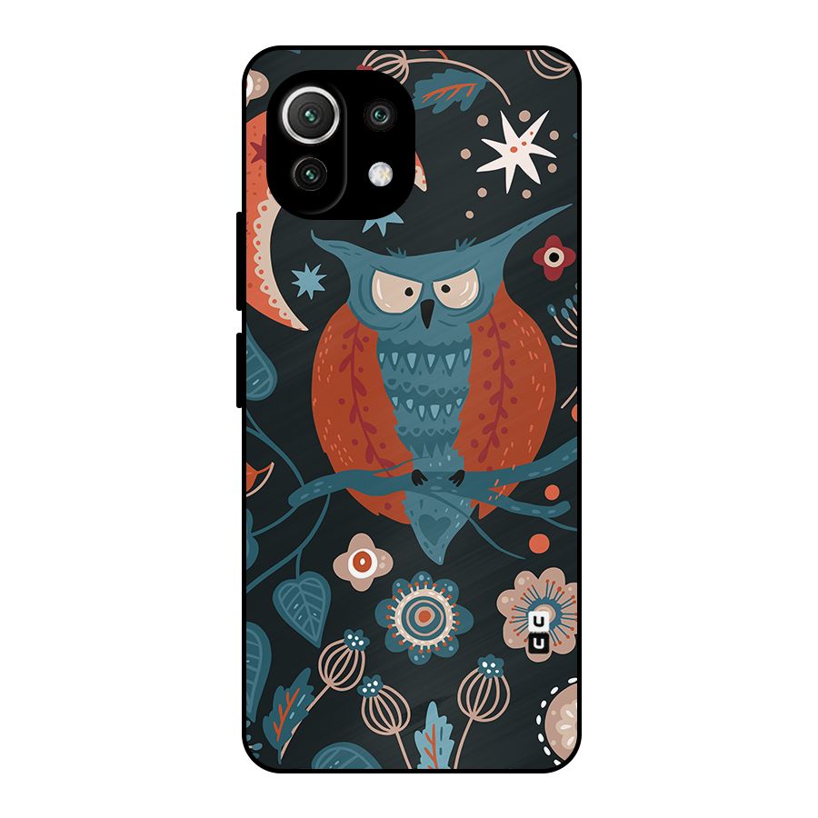 Nordic Arts Owl Moon Metal Back Case for Mi 11 Lite NE 5G