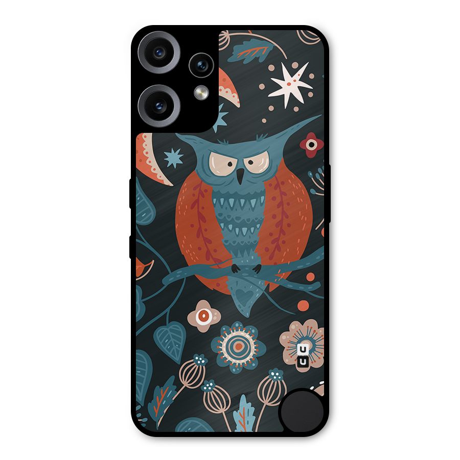 Nordic Arts Owl Moon Metal Back Case for Nothing CMF Phone 2 Pro