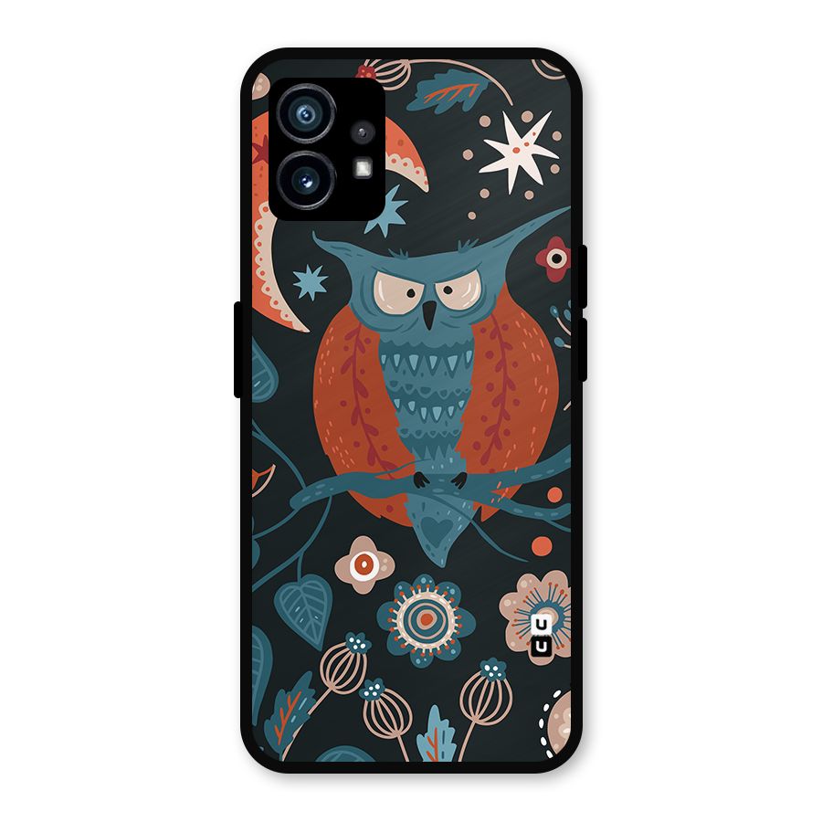 Nordic Arts Owl Moon Metal Back Case for Nothing Phone 1