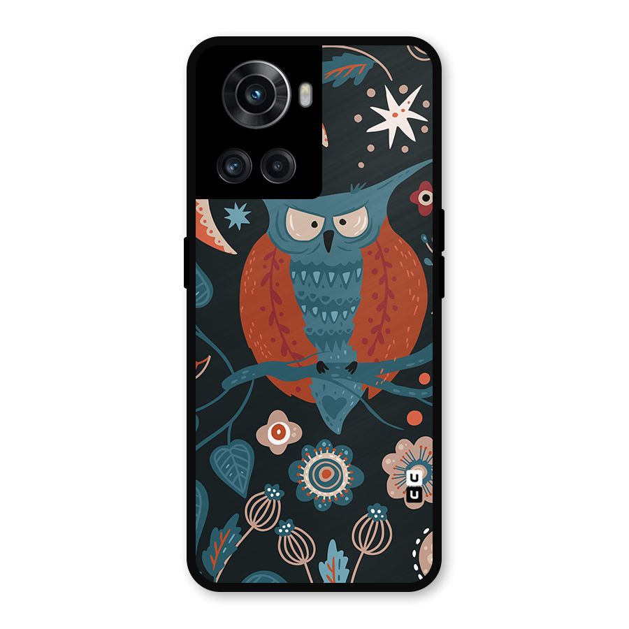 Nordic Arts Owl Moon Metal Back Case for OnePlus 10R