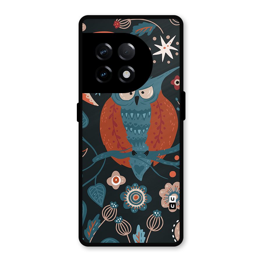 Nordic Arts Owl Moon Metal Back Case for OnePlus 11R