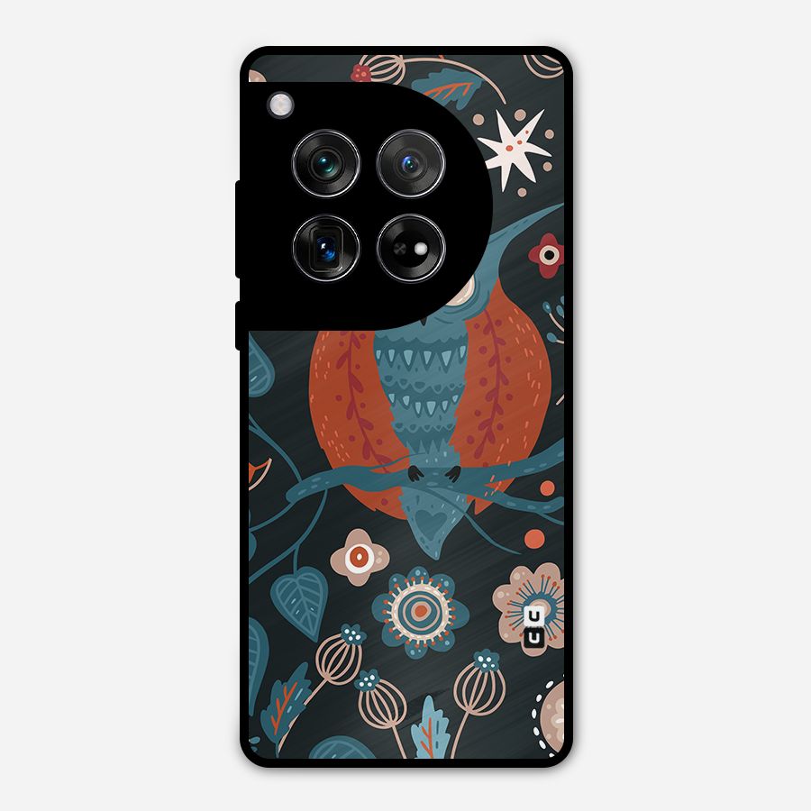 Nordic Arts Owl Moon Metal Back Case for OnePlus 12