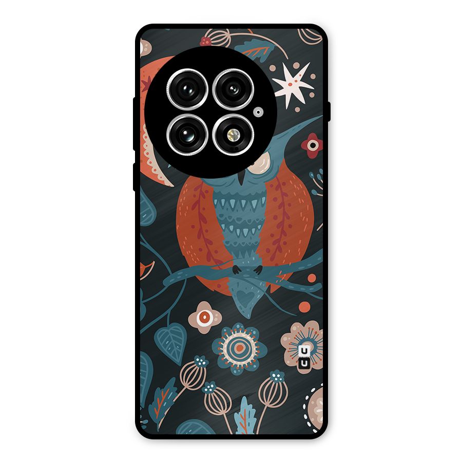 Nordic Arts Owl Moon Metal Back Case for OnePlus 13