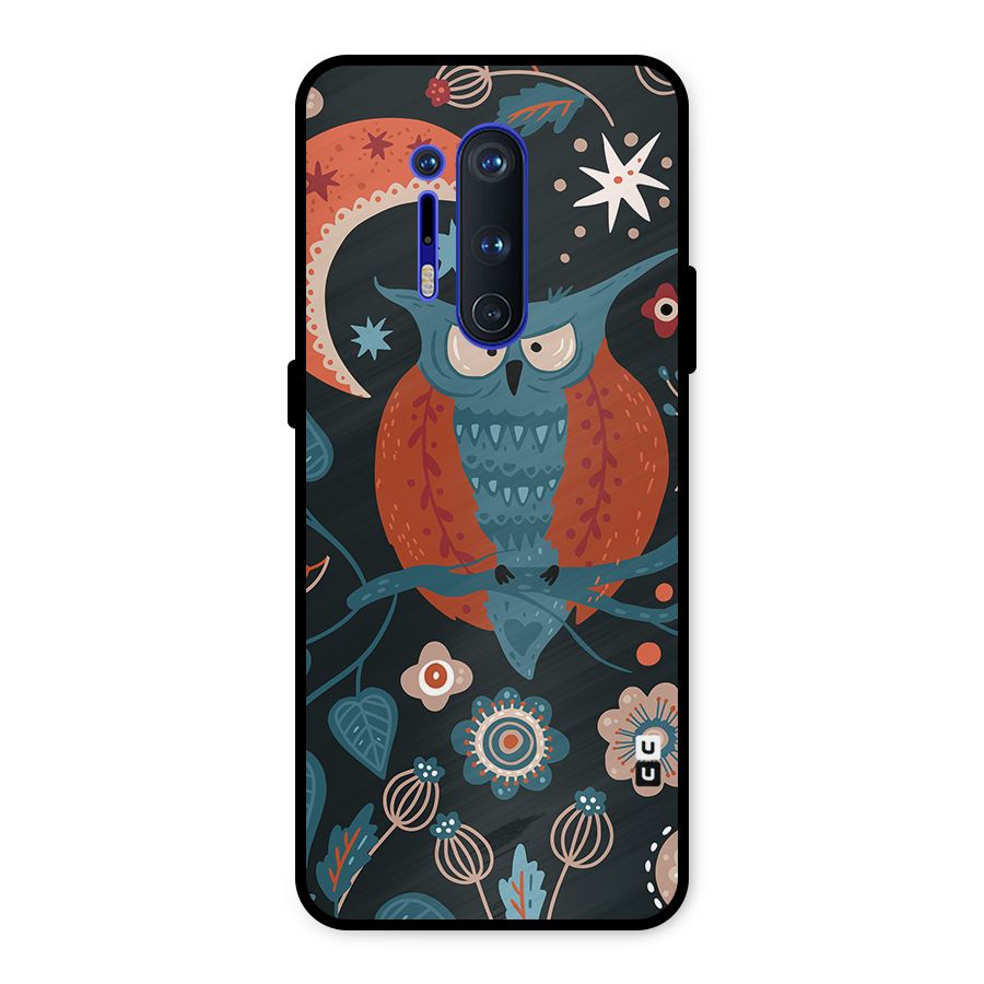 Nordic Arts Owl Moon Metal Back Case for OnePlus 8 Pro