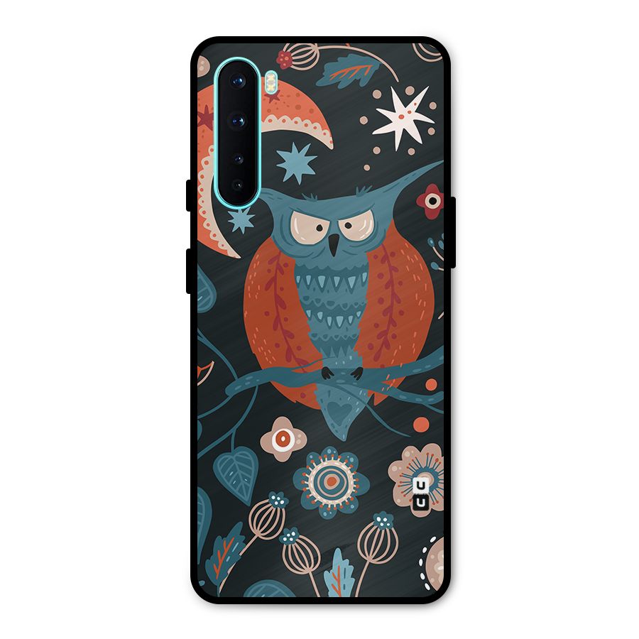 Nordic Arts Owl Moon Metal Back Case for OnePlus Nord