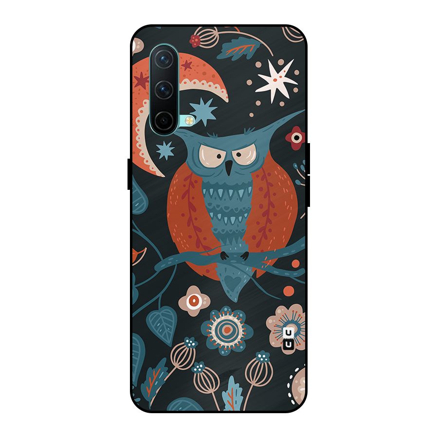 Nordic Arts Owl Moon Metal Back Case for OnePlus Nord CE 5G