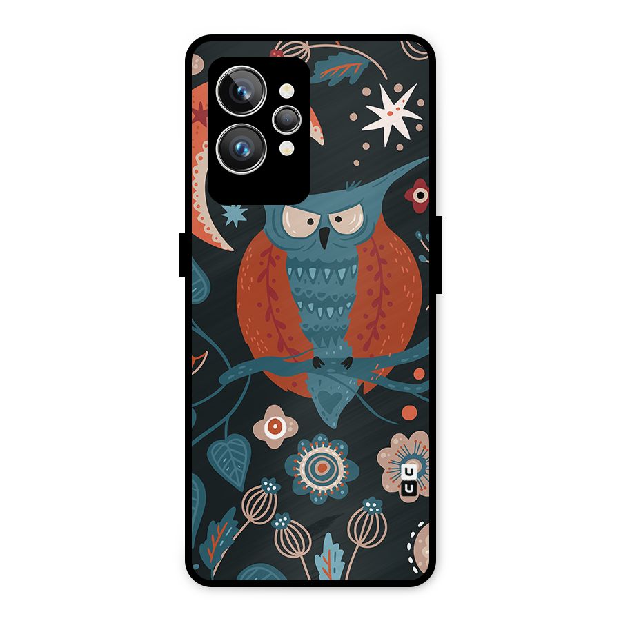 Nordic Arts Owl Moon Metal Back Case for Realme GT2 Pro