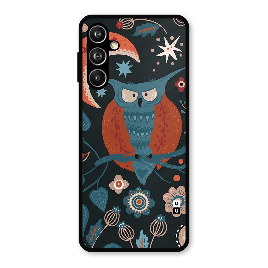 Nordic Arts Owl Moon Metal Back Case for Samsung Galaxy M54