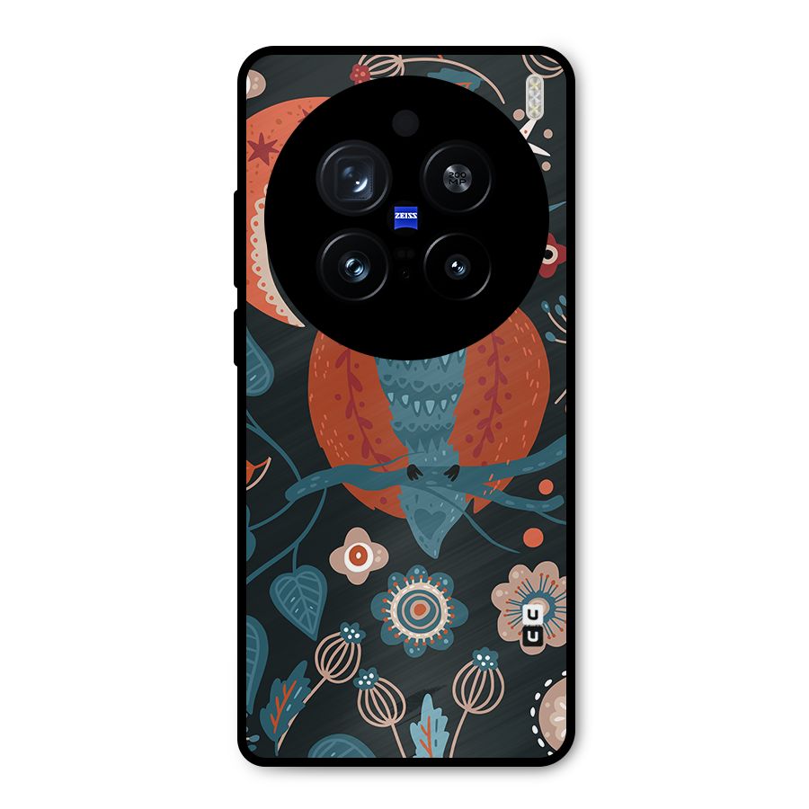 Nordic Arts Owl Moon Metal Back Case for Vivo X200 Pro