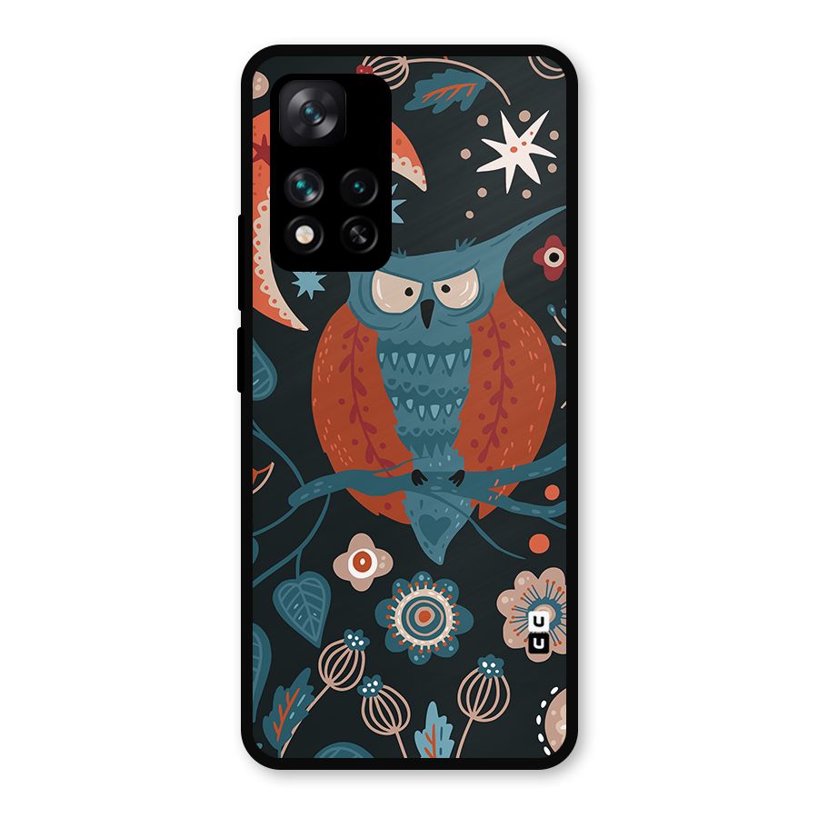 Nordic Arts Owl Moon Metal Back Case for Xiaomi 11i Hypercharge 5G