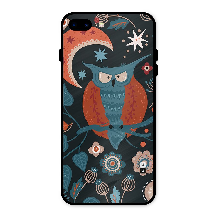 Nordic Arts Owl Moon Metal Back Case for iPhone 7 Plus