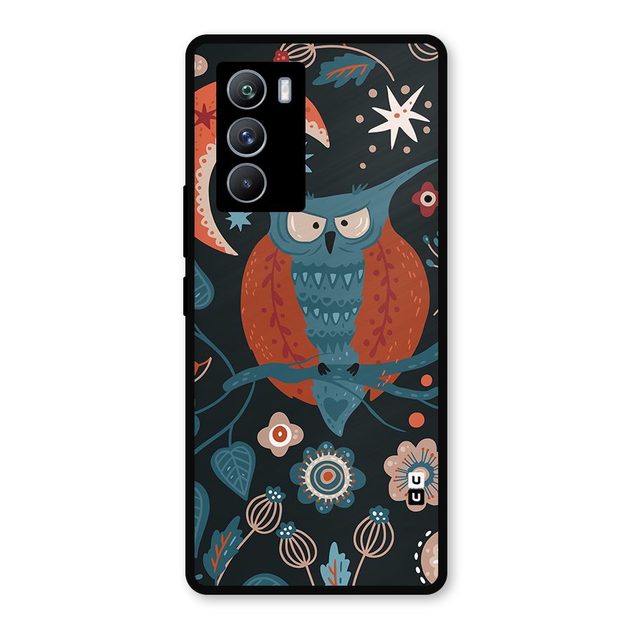 Nordic Arts Owl Moon Metal Back Case for iQOO 9 SE