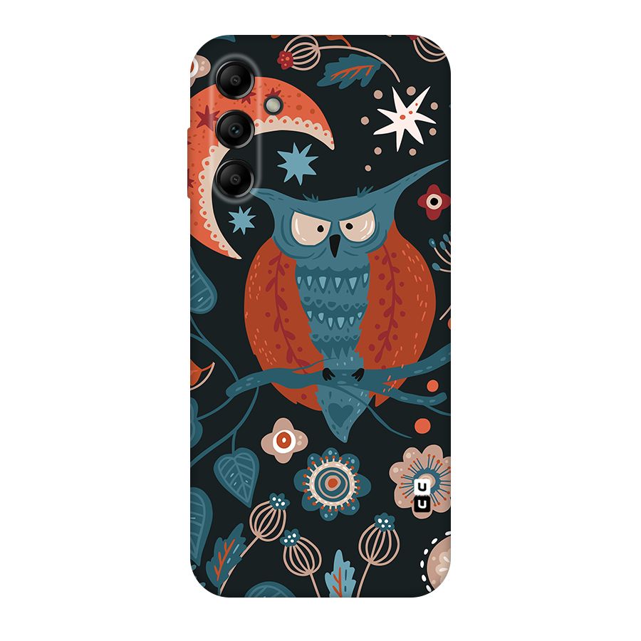 Nordic Arts Owl Moon Original Polycarbonate Back Case for Galaxy A14 5G