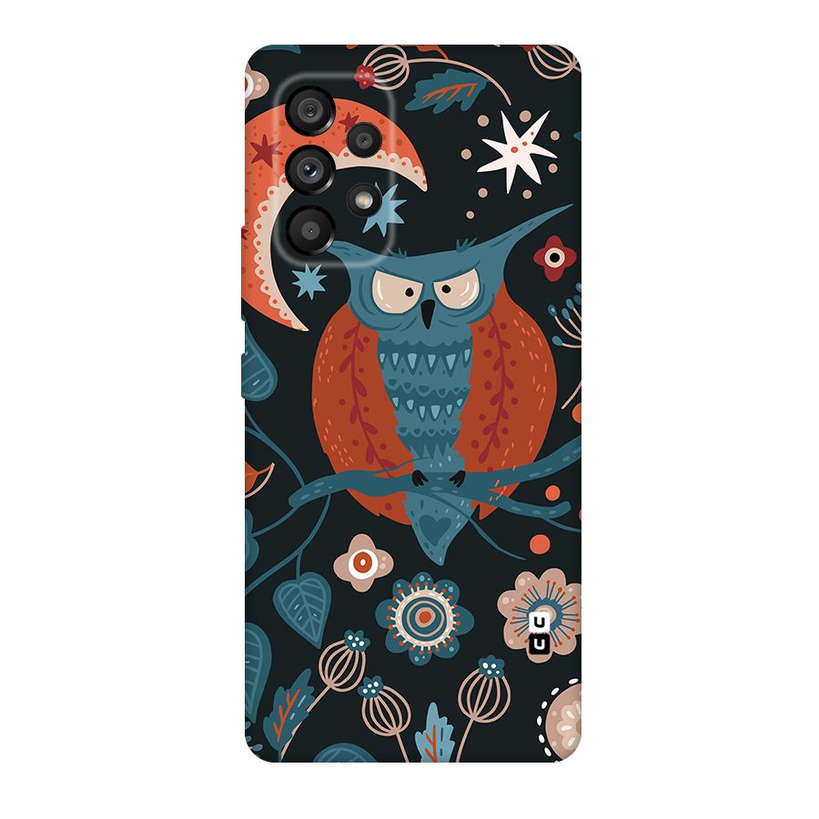 Nordic Arts Owl Moon Original Polycarbonate Back Case for Galaxy A53 5G