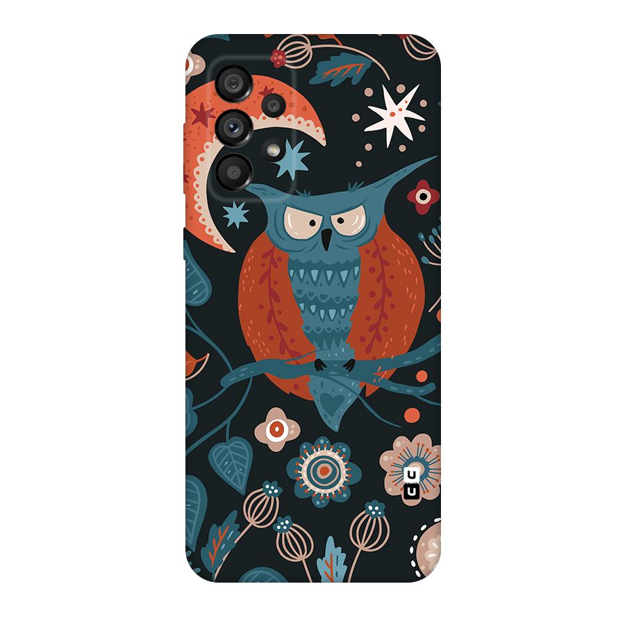 Nordic Arts Owl Moon Original Polycarbonate Back Case for Galaxy A73 5G