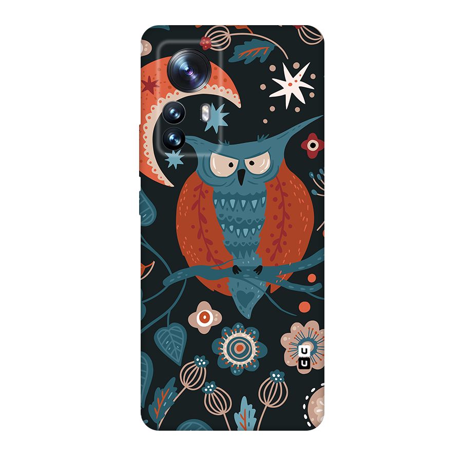Nordic Arts Owl Moon Original Polycarbonate Back Case for Xiaomi 12 Pro