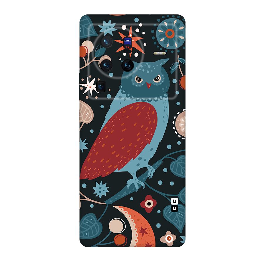 Nordic Arts Owl Original Polycarbonate Back Case for Vivo X80