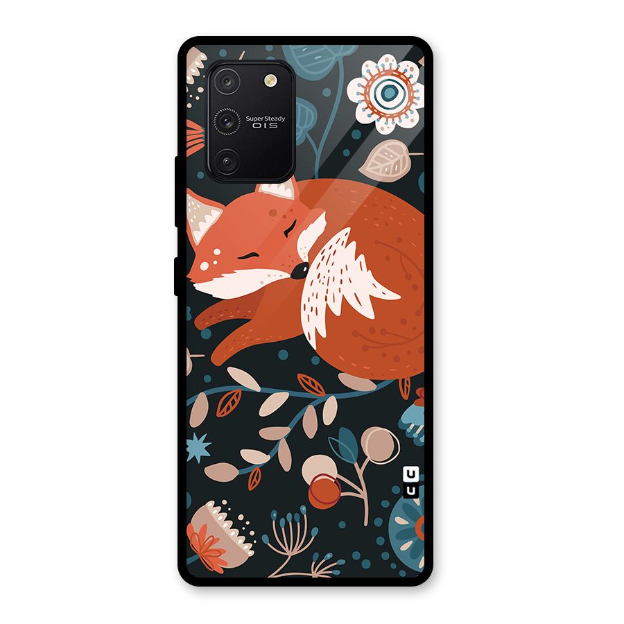 Nordic Arts Sleeping Fox Glass Back Case for Galaxy S10 Lite