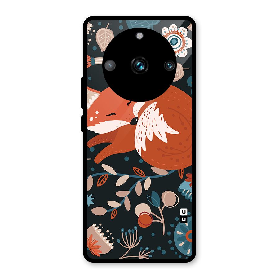 Nordic Arts Sleeping Fox Glass Back Case for Realme 11 Pro Plus