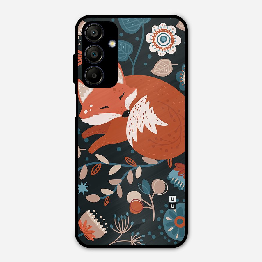 Nordic Arts Sleeping Fox Metal Back Case for Galaxy A15 5G