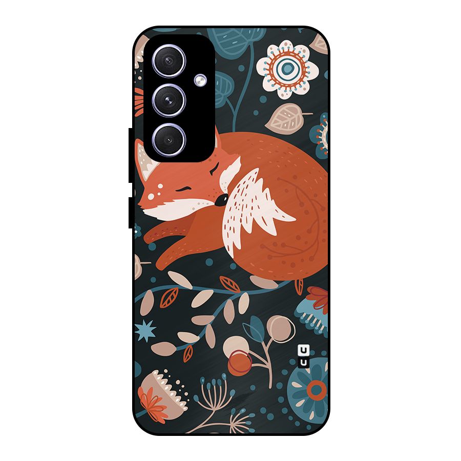 Nordic Arts Sleeping Fox Metal Back Case for Galaxy A54