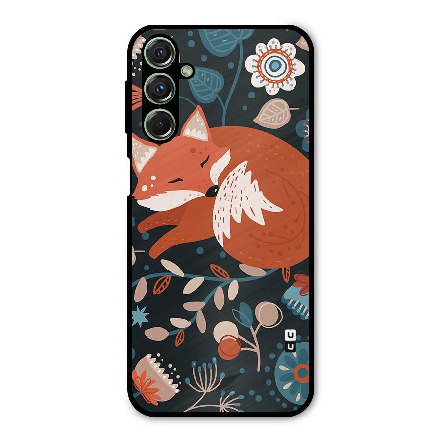 Nordic Arts Sleeping Fox Metal Back Case for Galaxy F34