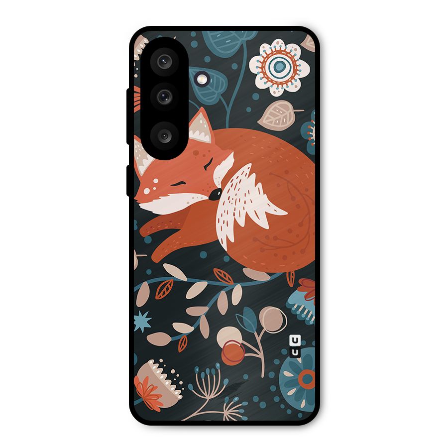 Nordic Arts Sleeping Fox Metal Back Case for Galaxy M56