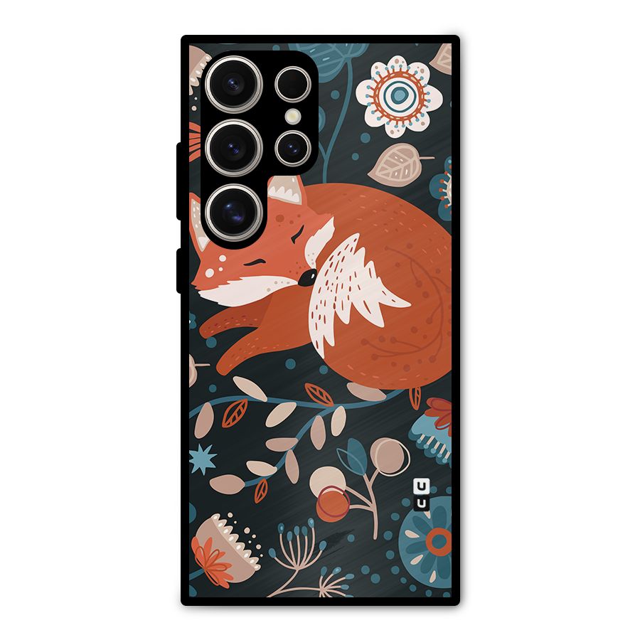 Nordic Arts Sleeping Fox Metal Back Case for Galaxy S24 Ultra