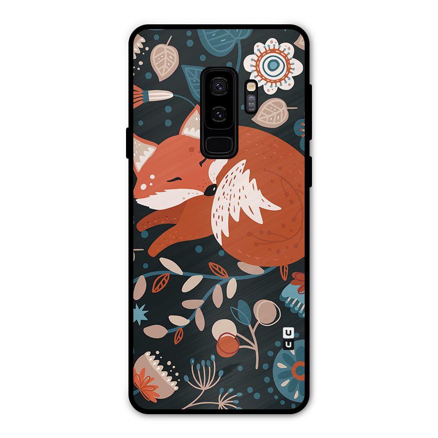 Nordic Arts Sleeping Fox Metal Back Case for Galaxy S9 Plus
