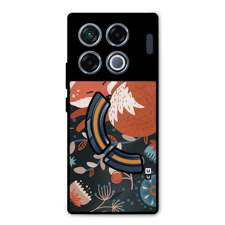 Nordic Arts Sleeping Fox Metal Back Case for Infinix GT 20 Pro