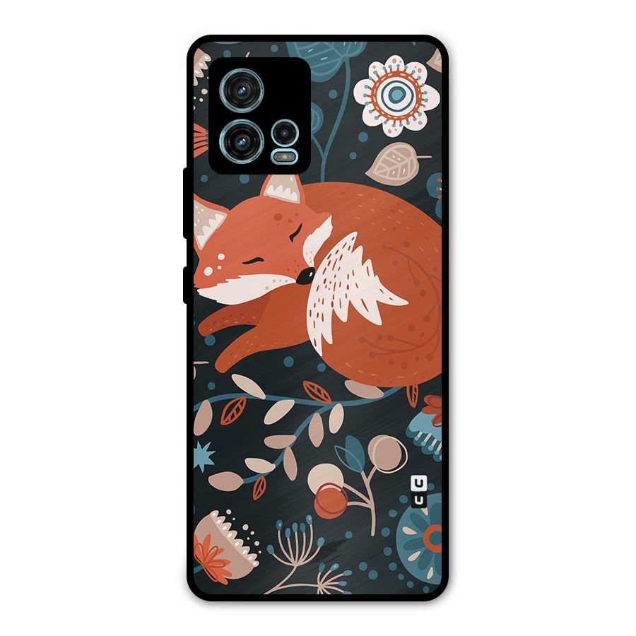 Nordic Arts Sleeping Fox Metal Back Case for Moto G72