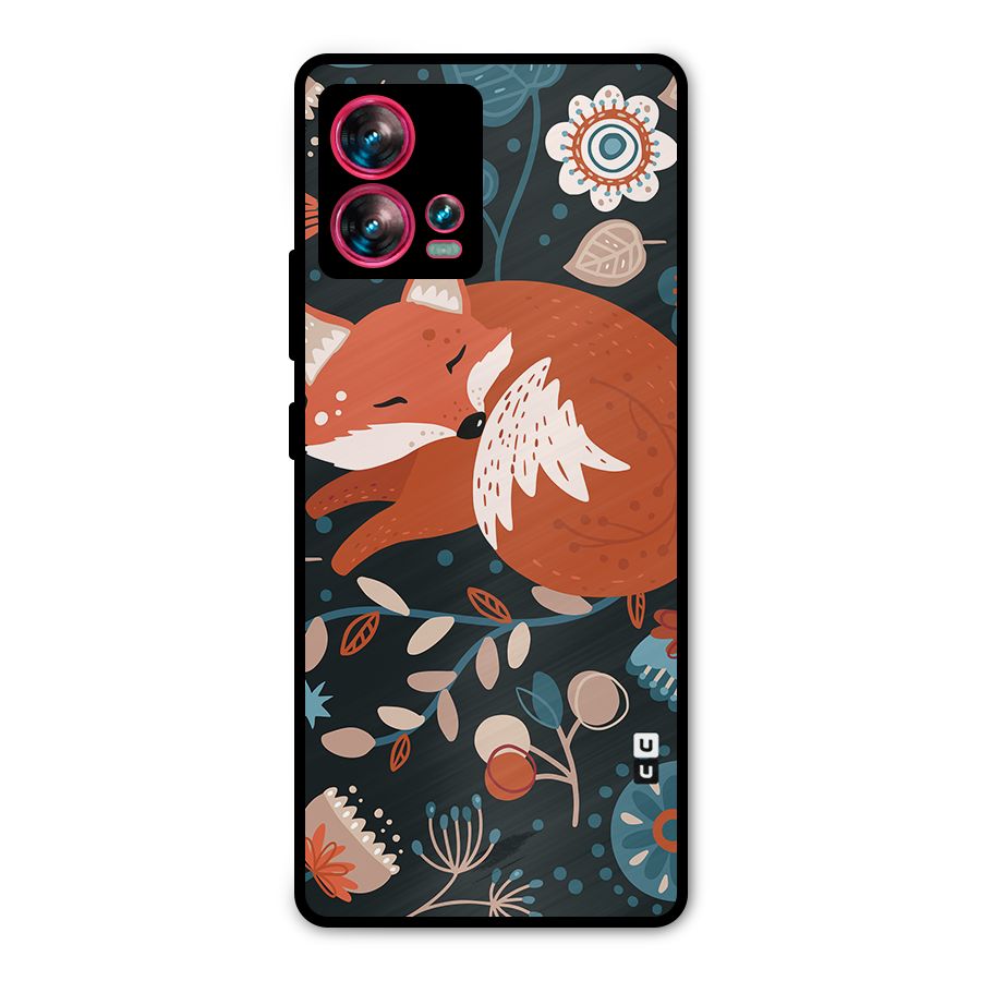 Nordic Arts Sleeping Fox Metal Back Case for Motorola Edge 30 Fusion