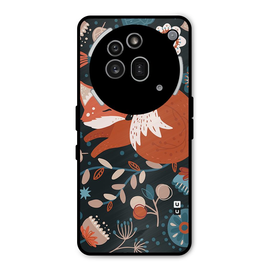 Nordic Arts Sleeping Fox Metal Back Case for Nothing Phone 3a Pro